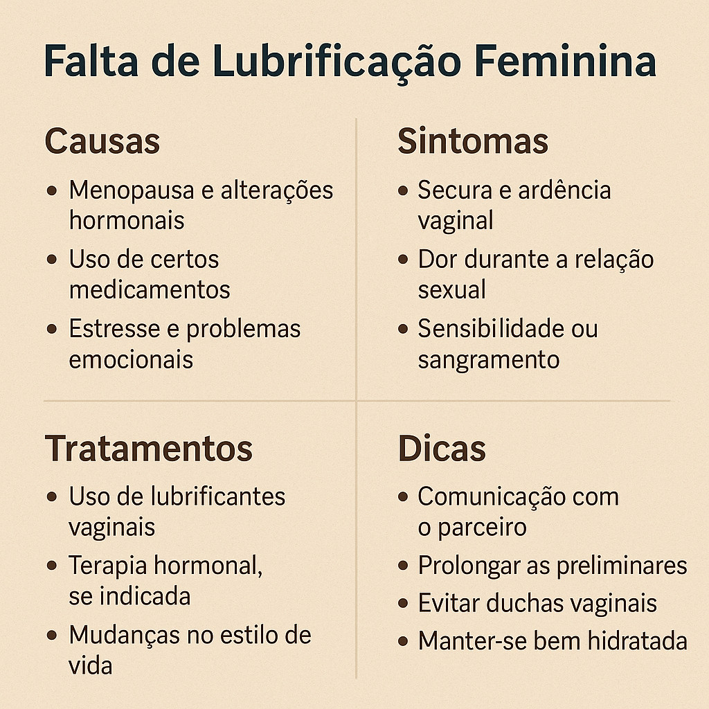 falta de lubrificação feminina
