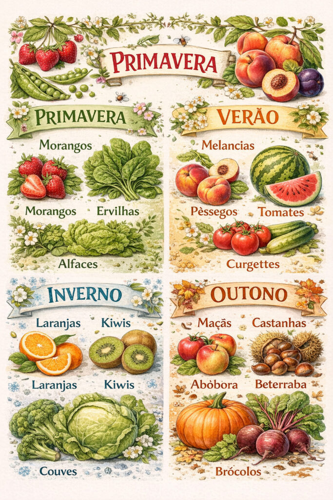 Frutas e Legumes da Época: Descubra Vantagens Exclusivas em Alimentação frutas da época