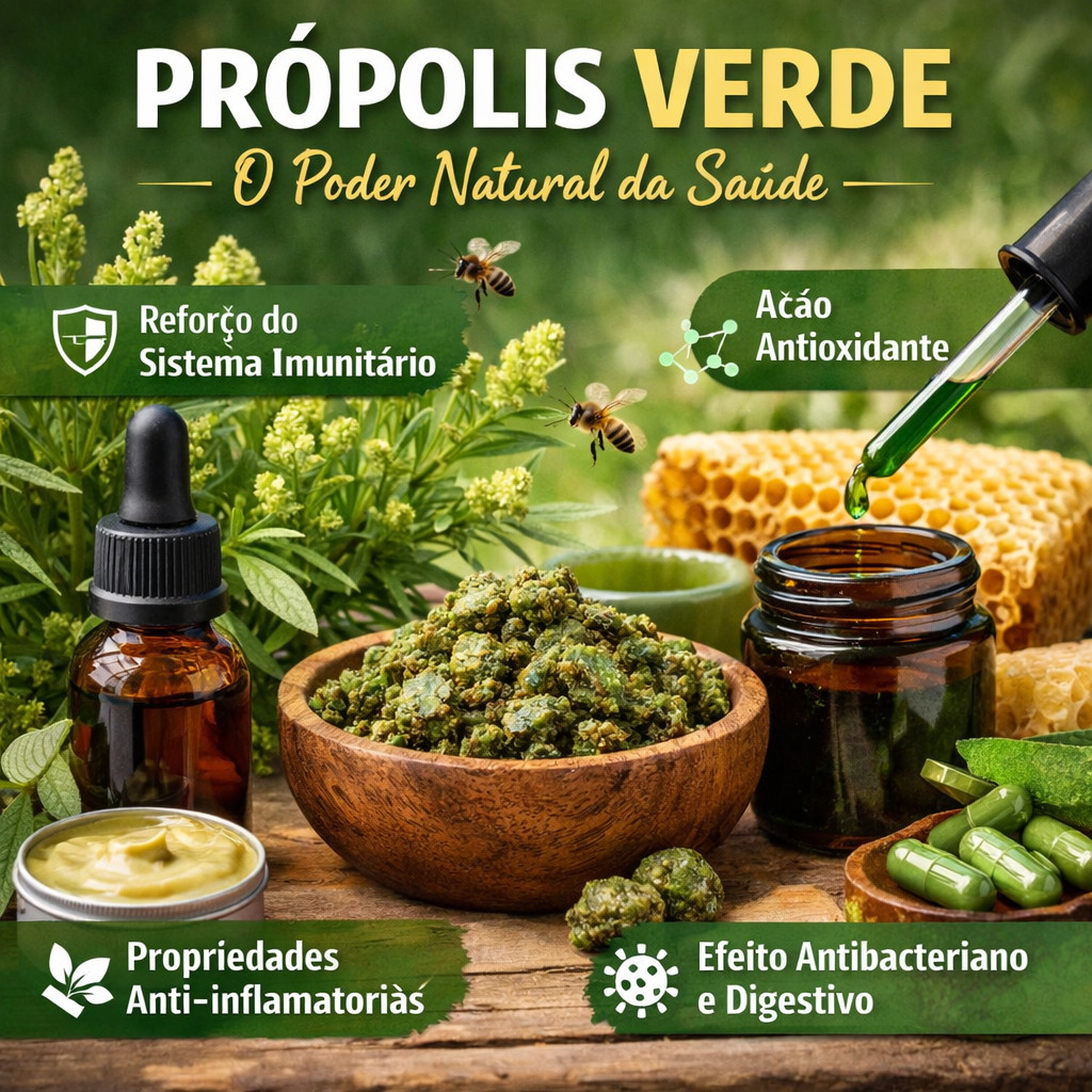 Própolis Verde: O Poder Natural Que Está a Conquistar a Saúde em Plantas & Vitaminas propolis verde