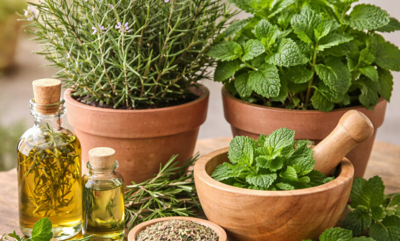 Alecrim e Hortelã: Ervas Terapêuticas Imperdíveis em Plantas & Vitaminas Alecrim e Hortelã: Ervas Terapêuticas Imperdíveis