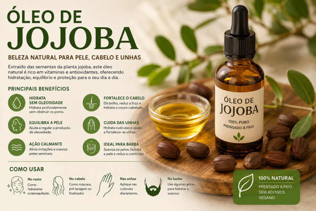 Óleo de Jojoba: Benefícios, Utilizações e Como Aplicar em Plantas & Vitaminas óleo de jojoba