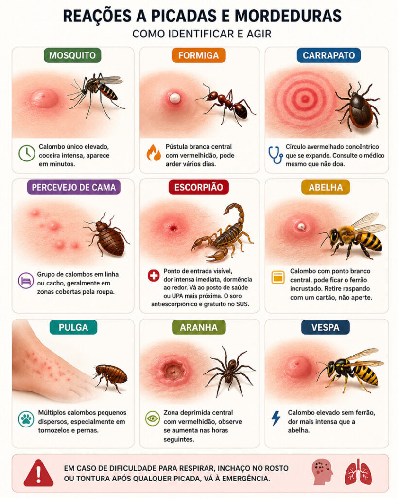 Como Identificar Picadas de Insetos: Sintomas, Tratamentos Naturais e Sinais de Alerta em Corpo Como Identificar Picadas de Insetos: Sintomas, Tratamentos Naturais e Sinais de Alerta