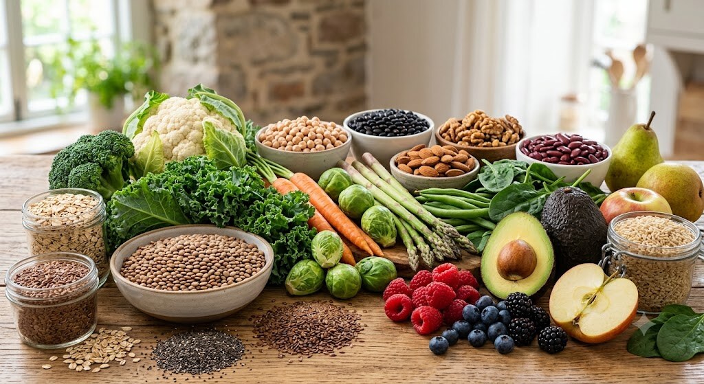 O Papel das Fibras na Saúde Intestinal: Benefícios, Tipos e os Melhores Alimentos Ricos em Fibras em Alimentação O Papel das Fibras na Saúde Intestinal: Benefícios, Tipos e os Melhores Alimentos Ricos em Fibras